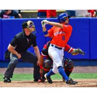 Syracuse Mets' Jake Mangum at bat