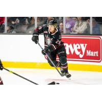 Defenceman Tanner Brown with the Red Deer Rebels