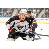 Vancouver Giants' Brenden Pentecost versus Red Deer Rebels' Jace Isley