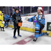 Quad City Storm trick or treat on the ice game