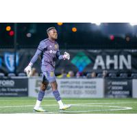 Pittsburgh Riverhounds SC goalkeeperJahmali Waite