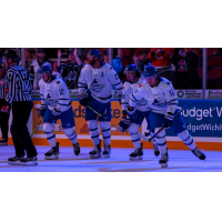 Wichita Thunder after a goal