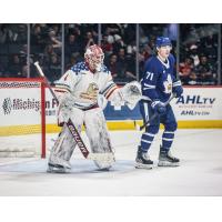 Grand Rapids Griffins' Victor Brattstrom And Toronto Marlies' Pavel Gogolev On Game Day