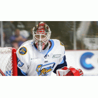 Toledo Walleye goaltender Sebastian Cossa