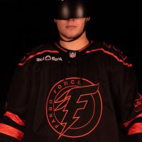 Fargo Force black & orange Cully's Kids jerseys