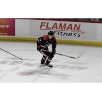 Forward Riley Ginnell with the Moose Jaw Warriors