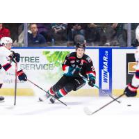 Kelowna Rockets' Andrew Cristall in action