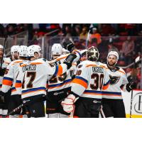 Lehigh Valley Phantoms celebrate a win