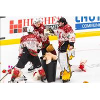 Wheeling Nailers collect stuffed animals