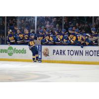 Saskatoon Blades celebrate win