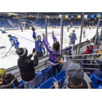 Fans cheer on the Saint John Sea Dogs