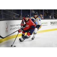 South Carolina Stingrays' Anthony Del Gaizo And Atlanta Gladiators' Tim Davison In Action