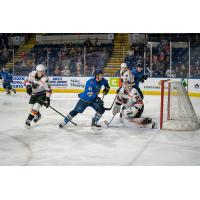 Springfield Thunderbirds' Will Bitten scores against Lehigh Valley Phantoms' Pat Nagle