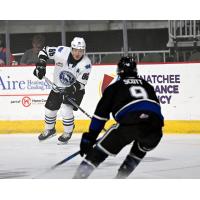 Wenatchee Wild forward Kenta Isogai (left)