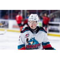 Landon Cowper with the Kelowna Rockets