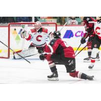 Vancouver Giants shoot against the Prince George Cougars