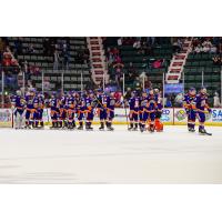 Orlando Solar Bears exchange congratulations