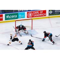 Vancouver Giants battle the Kelowna Rockets