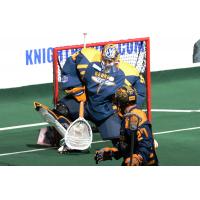 Georgia Swarm Goaltender Brodie McDonald Smothers the Ball