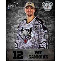 Pat Cannone of the Chicago Wolves in Military Appreciation Jersey