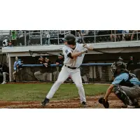 Evan Smith at bat for the Fond du Lac Dock Spiders